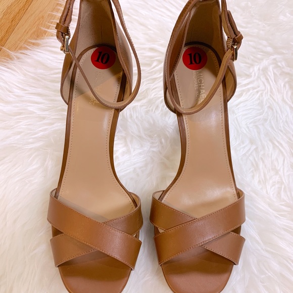 MICHAEL Michael Kors Shoes - NWT Michael Kors Brown Open Toe Pumps MICHAEL Michael Kors Shoes - NWT Michael Kors Brown Open Toe Pumps